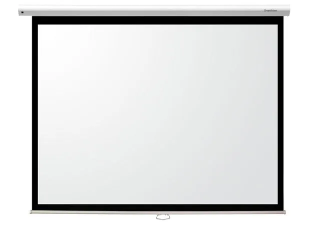 Grandview GV-CMA077 16:9 Manual Pulldown "Cyber" Projection Screen - 77" (White Casing)