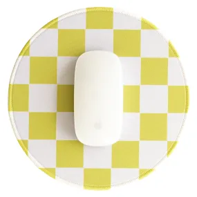 Green Checkerboard Mousepad