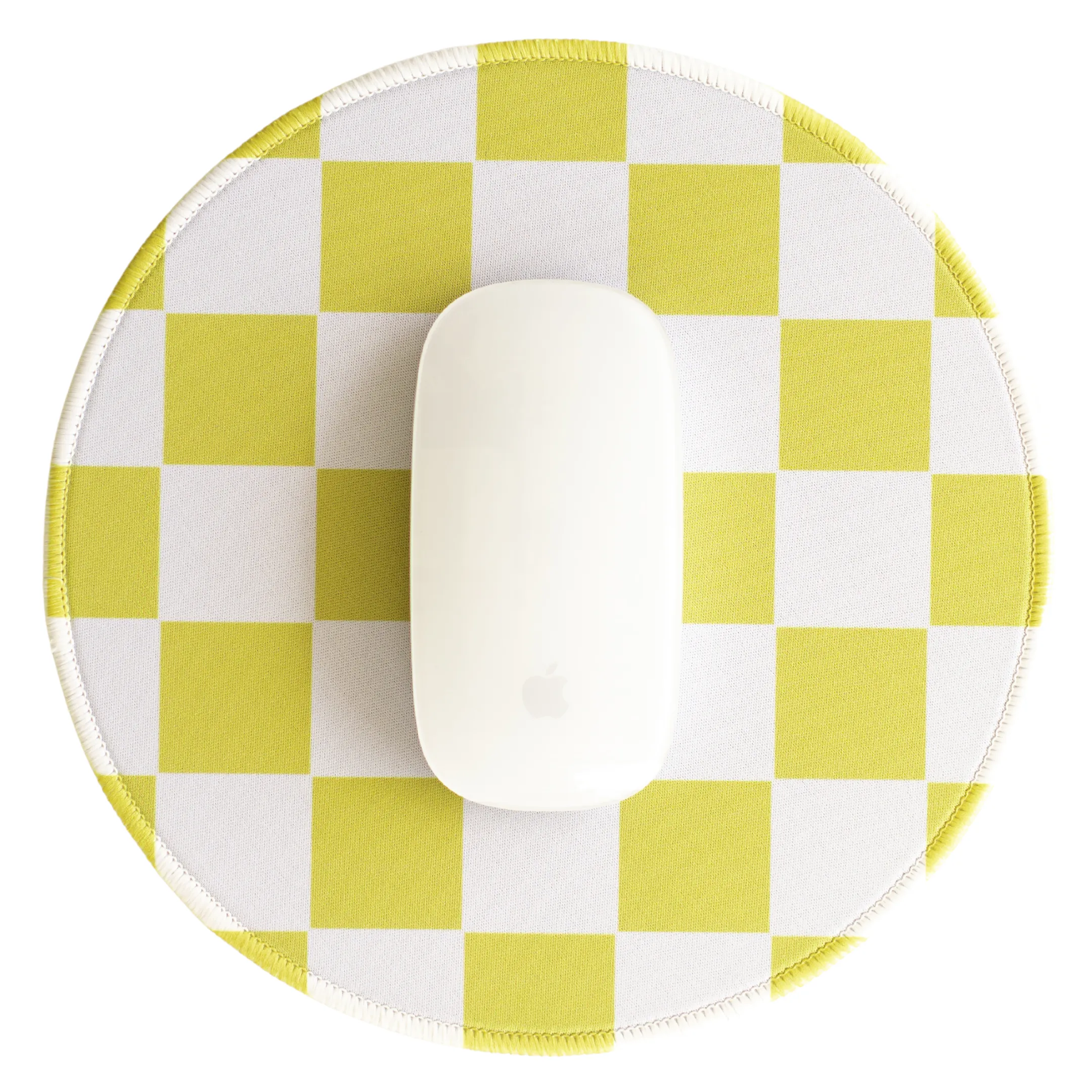 Green Checkerboard Mousepad
