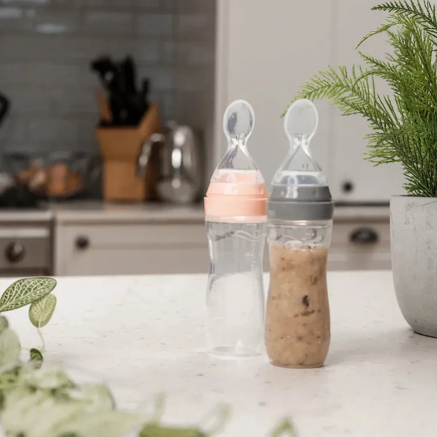 Haakaa Baby Food Dispensing Spoon (Grey)
