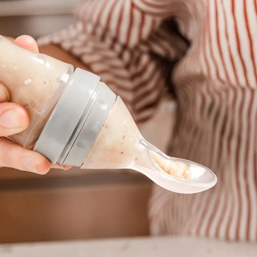 Haakaa Baby Food Dispensing Spoon (Grey)