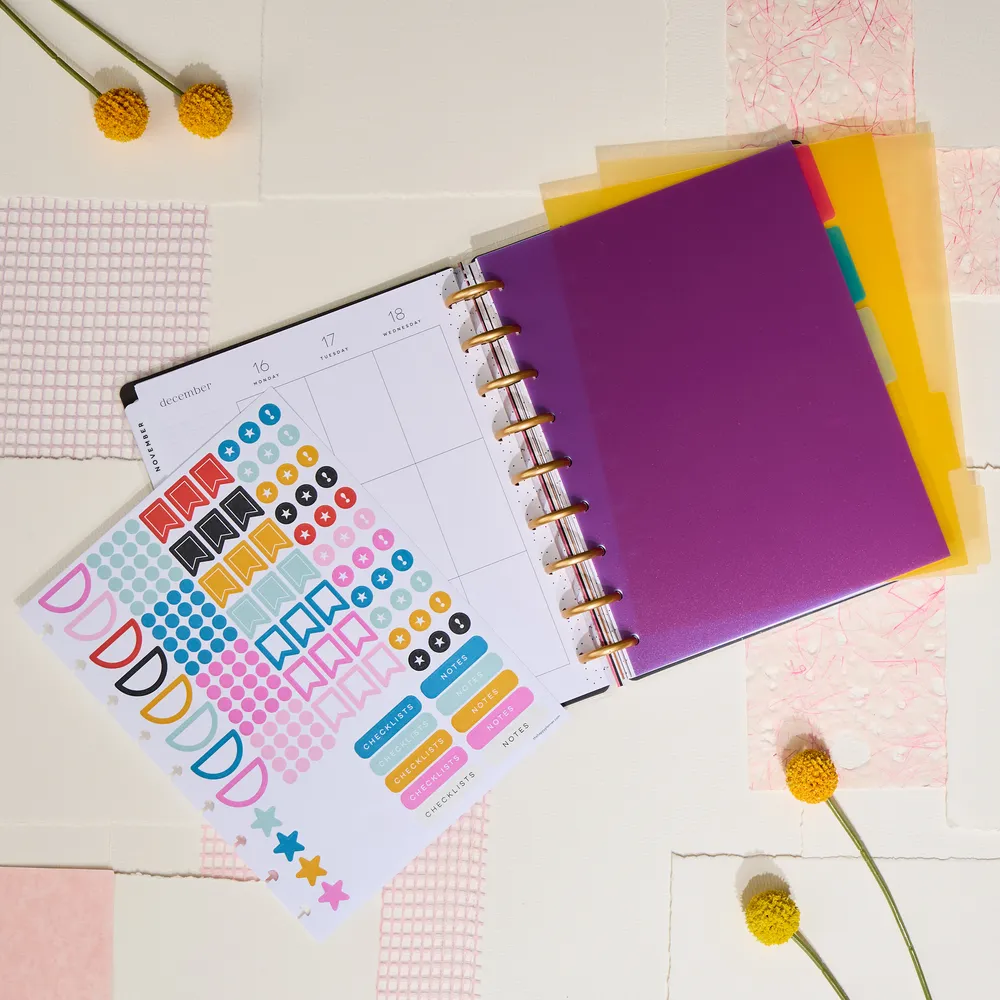 Happy Brights - Classic Plastic Dividers - 5 Pack