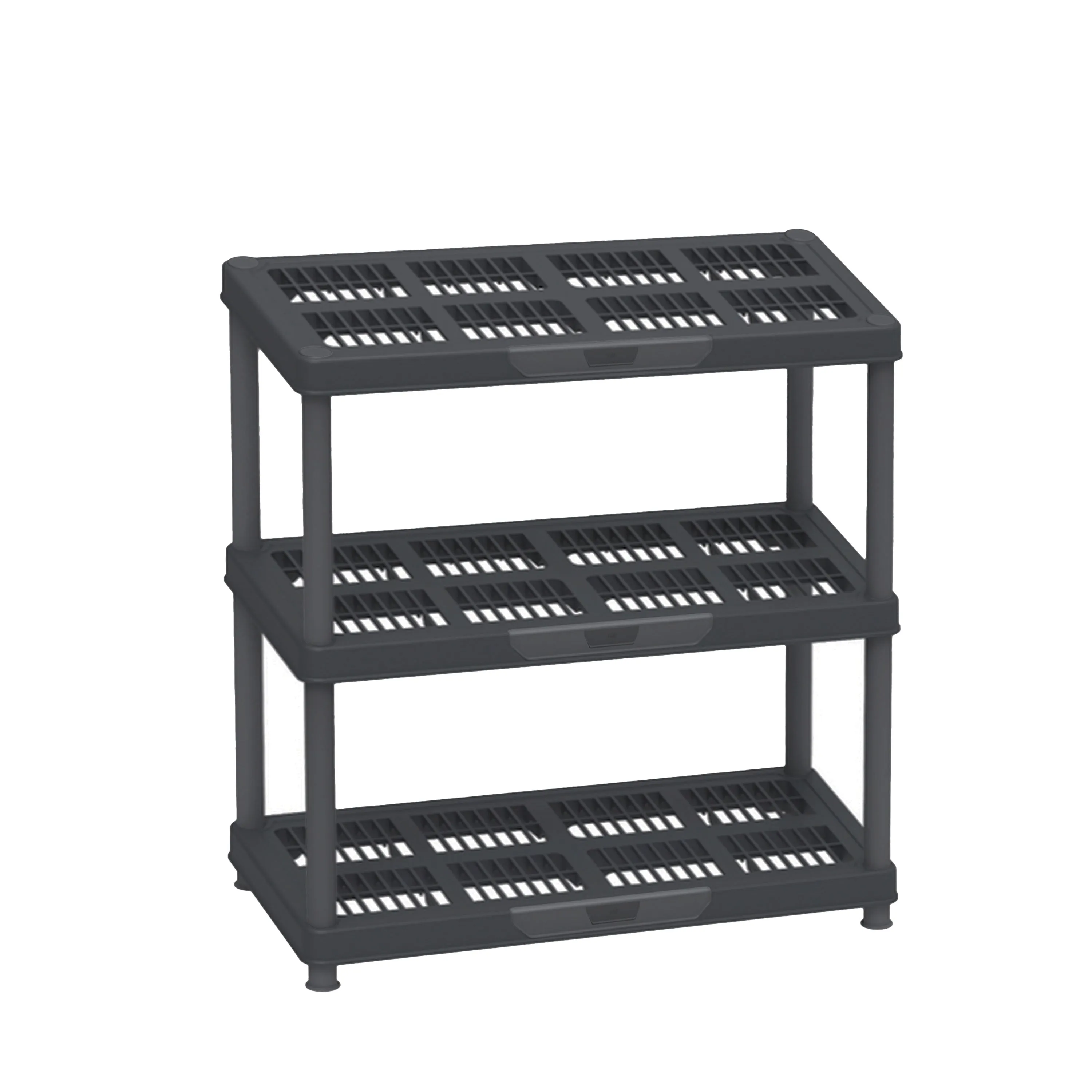 Heavy Duty Multipurpose 3/4/5 Shelf Rack (98/141.5/185cm)(Black) - Easy Assemble, No Tools Required