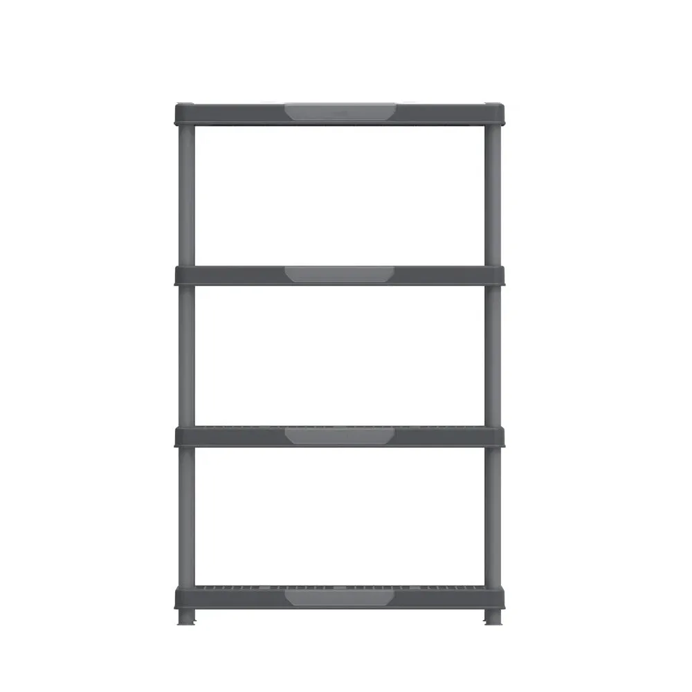 Heavy Duty Multipurpose 4/5 Shelf Rack (141.5/185cm)(Grey) - Easy Assemble, No Tools Required