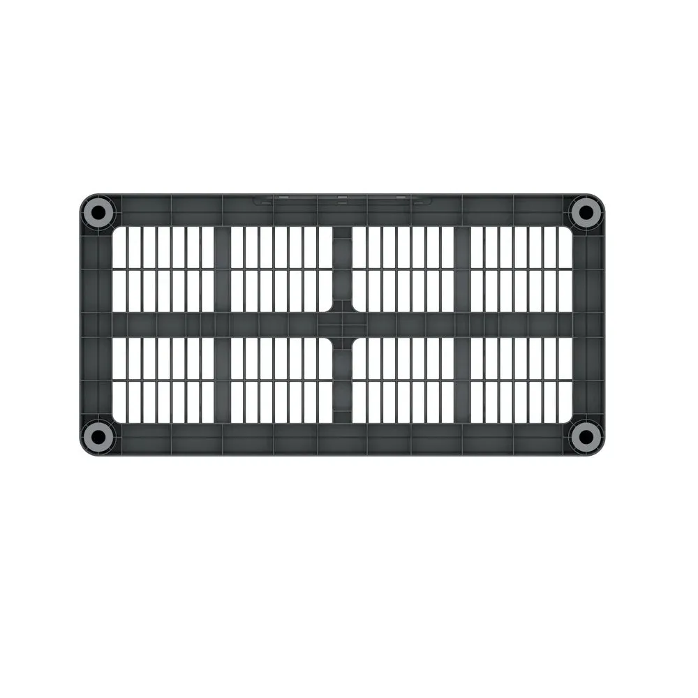Heavy Duty Multipurpose 4/5 Shelf Rack (141.5/185cm)(Grey) - Easy Assemble, No Tools Required