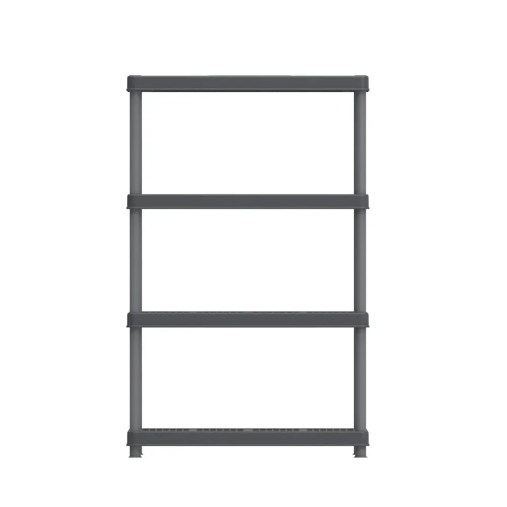 Heavy Duty Multipurpose 4/5 Shelf Rack (141.5/185cm)(Grey) - Easy Assemble, No Tools Required
