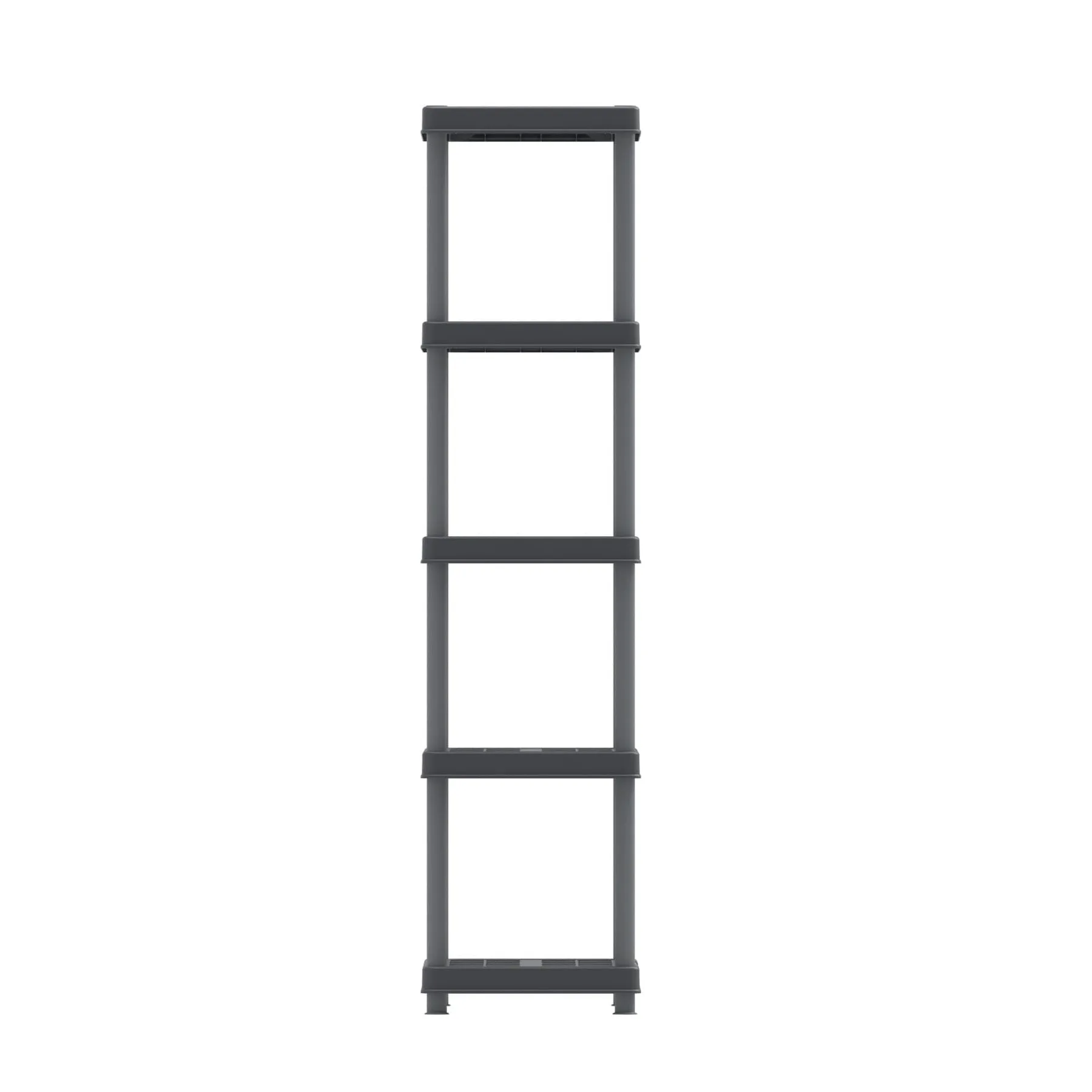 Heavy Duty Multipurpose 4/5 Shelf Rack (141.5/185cm)(Grey) - Easy Assemble, No Tools Required