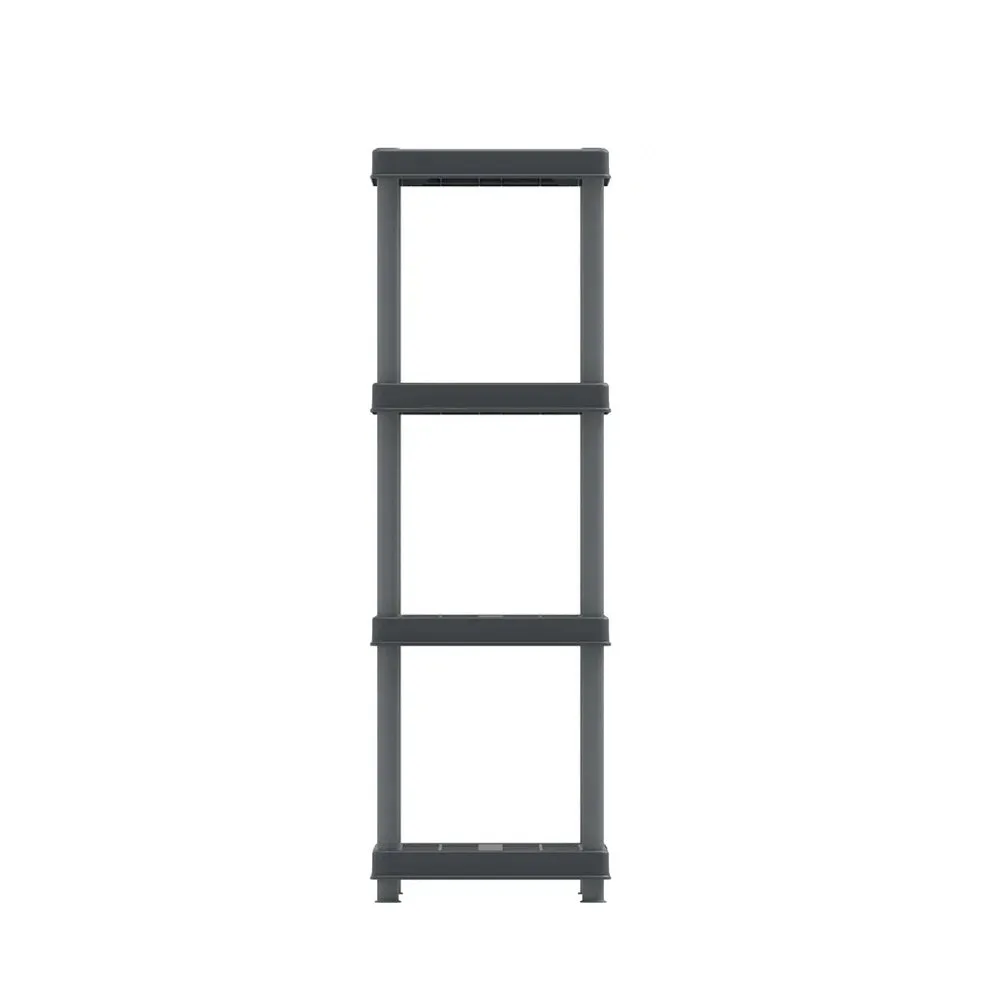 Heavy Duty Multipurpose 4/5 Shelf Rack (141.5/185cm)(Grey) - Easy Assemble, No Tools Required