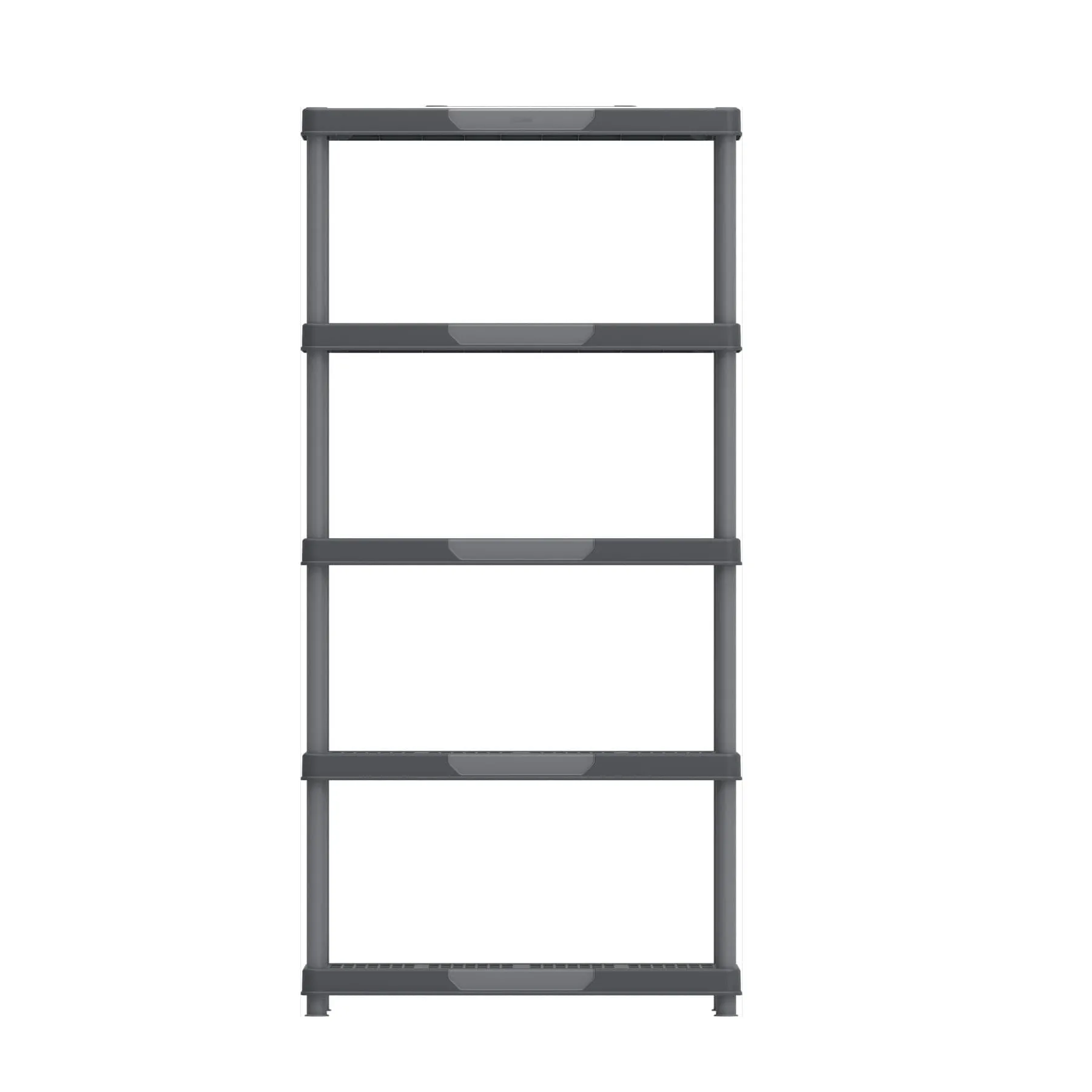 Heavy Duty Multipurpose 4/5 Shelf Rack (141.5/185cm)(Grey) - Easy Assemble, No Tools Required