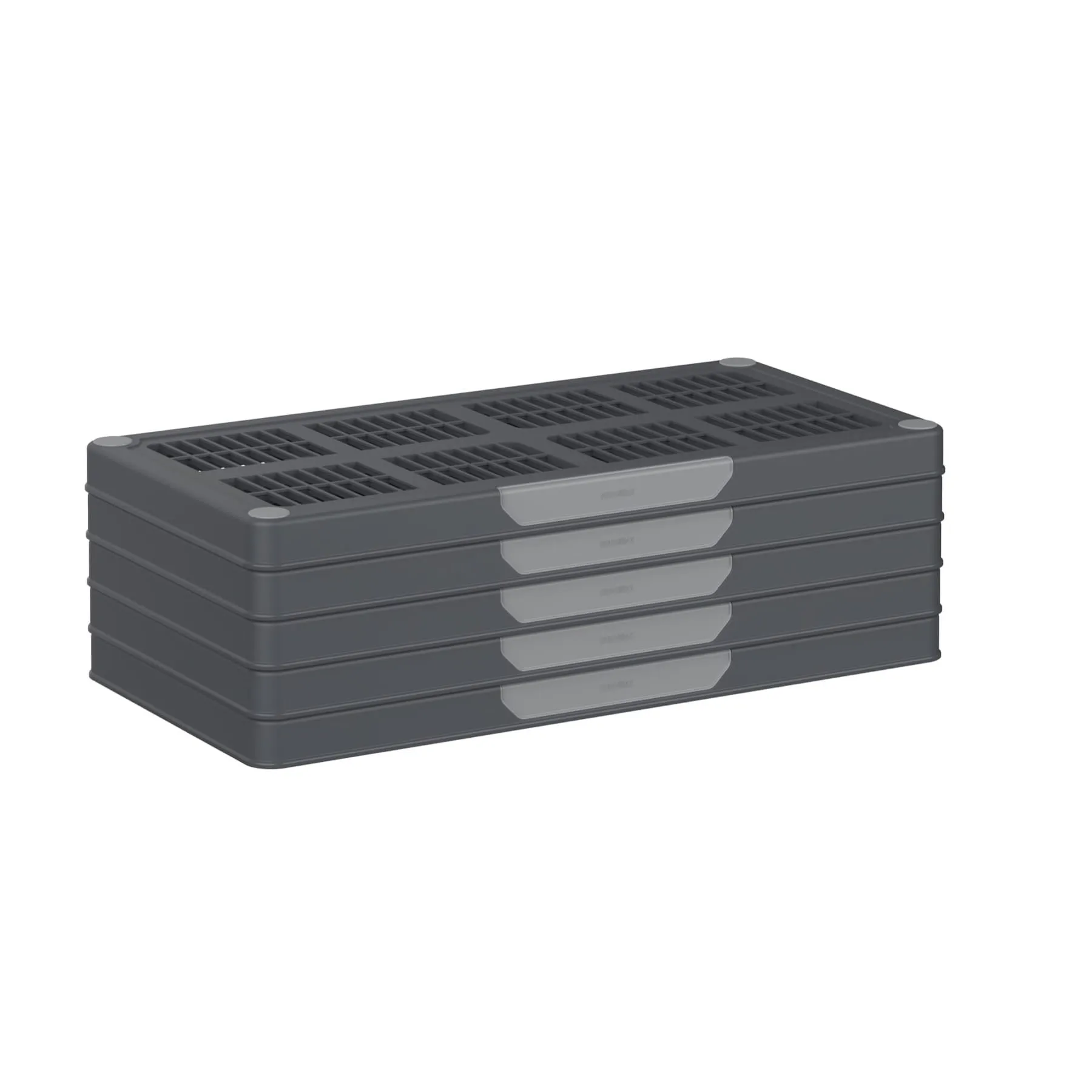 Heavy Duty Multipurpose 4/5 Shelf Rack (141.5/185cm)(Grey) - Easy Assemble, No Tools Required