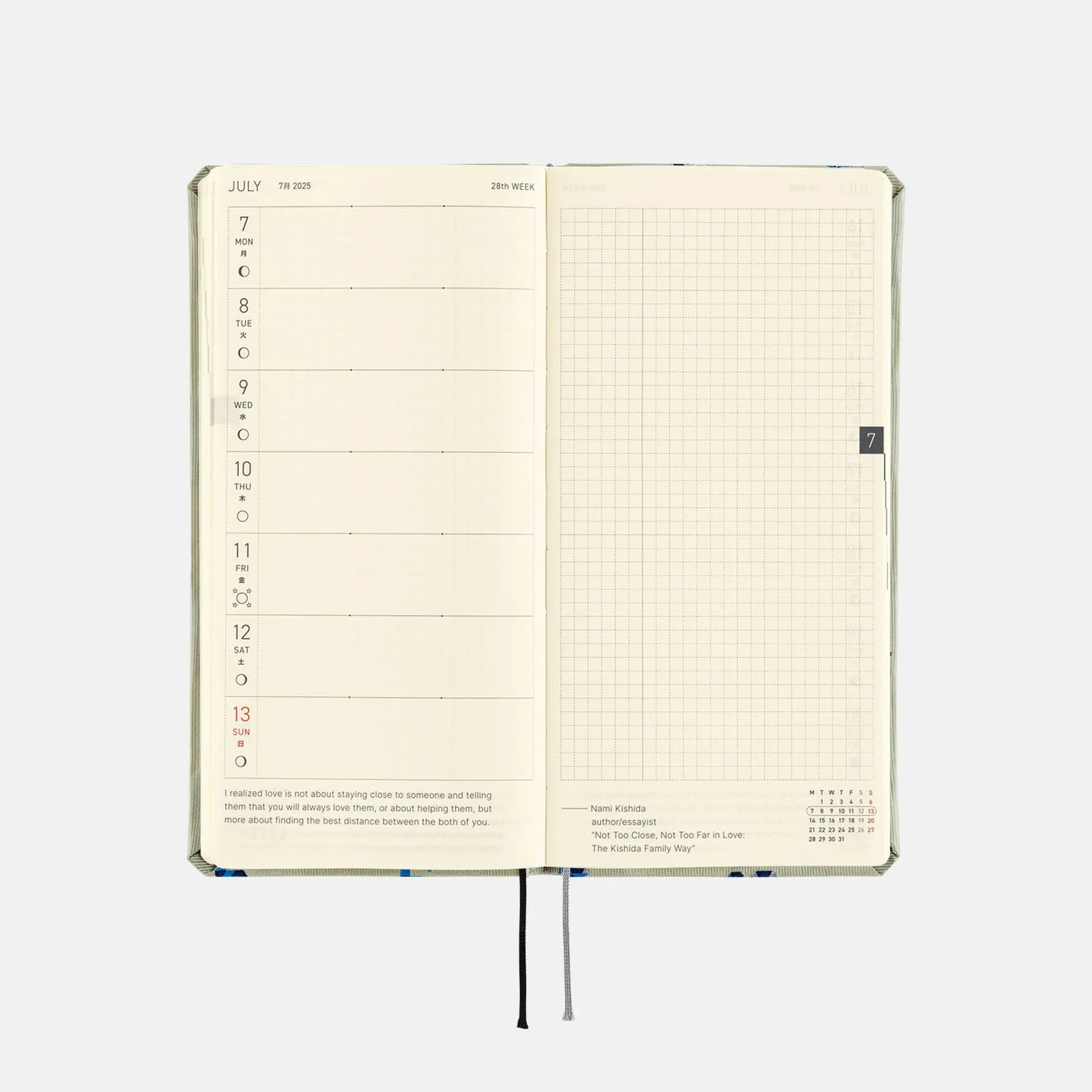 Hobonichi 2025 Weeks Bow & Tie Snake Toy