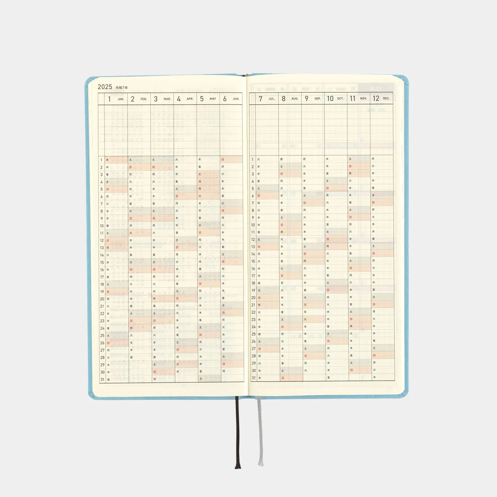 Hobonichi 2025 Weeks Colors Lemon Water