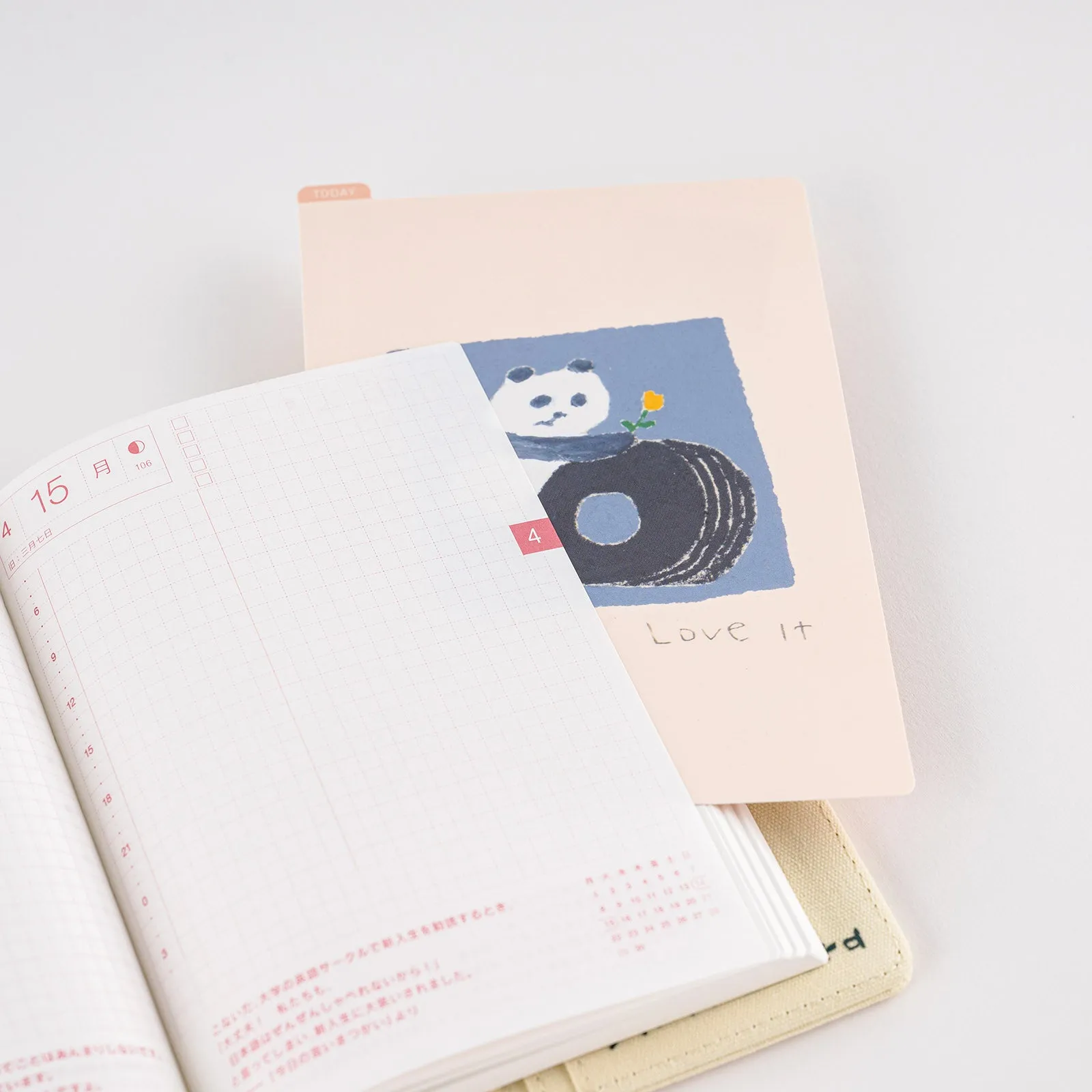 [Hobonichi Pencil Board] Jin Kitamura Love it Panda (A6)