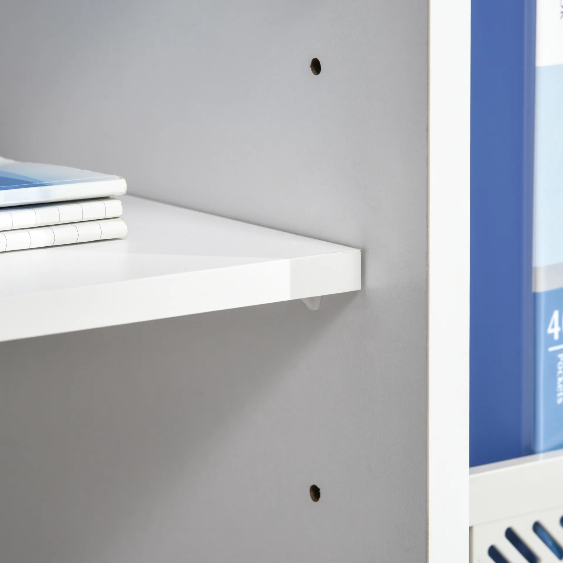 HOMCOM Black Mobile File Cabinet - Versatile Home Office Filing Solution with Lockable Drawer and Shelves