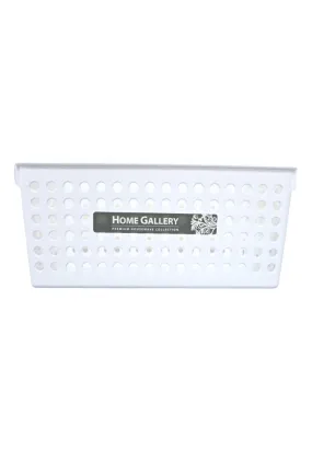 Home Gallery Storage Basket - White 30 x 11 x 13cm