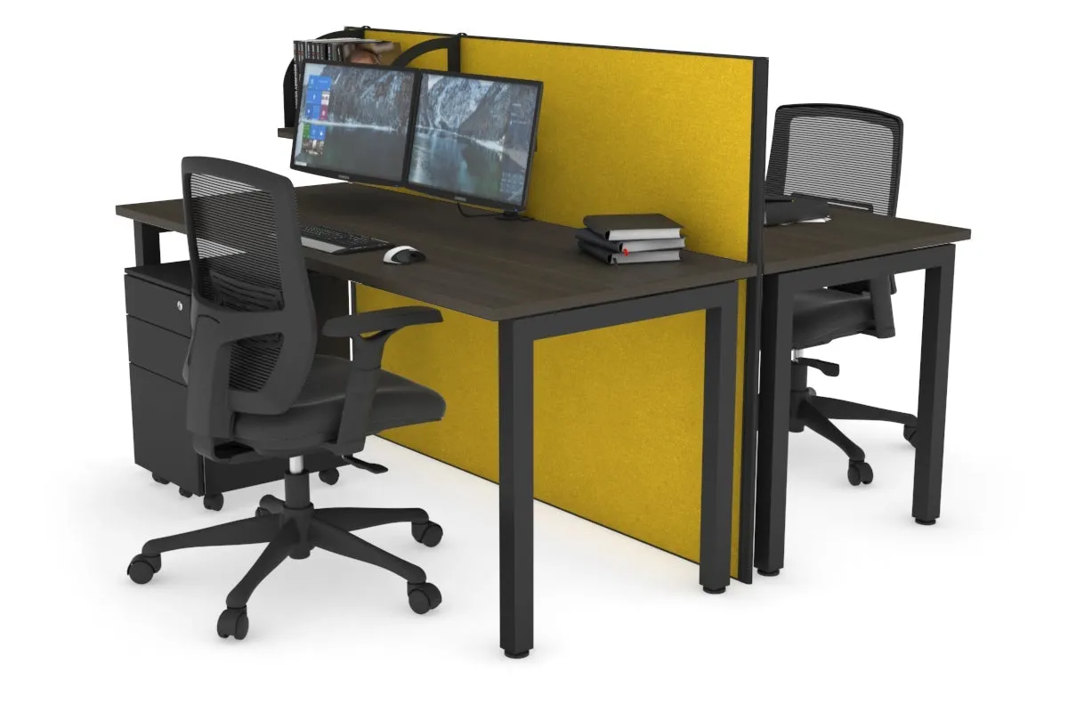 Horizon Quadro 2 Person Bench Square Legs Office Workstation [1600L x 700W]