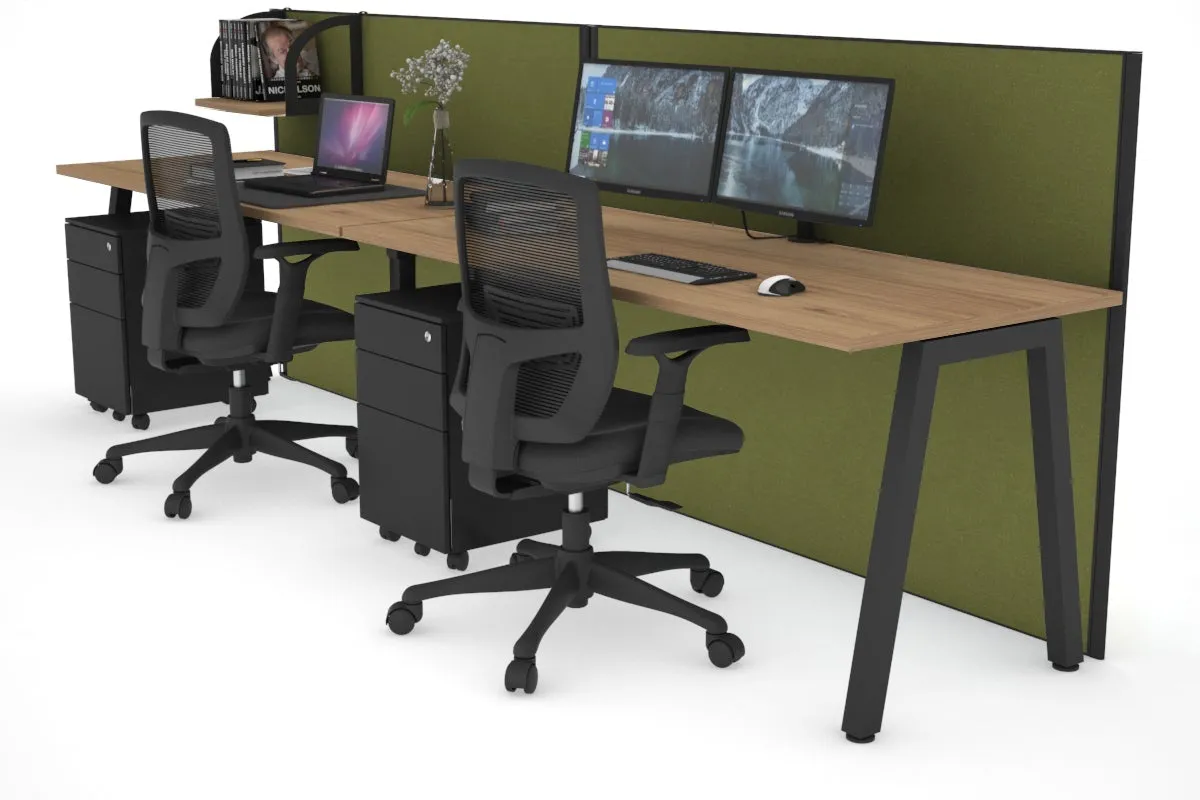 Horizon Quadro 2 Person Run A Legs Office Workstation [1400L x 700W]