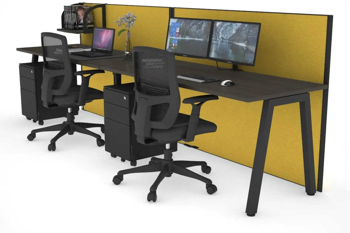Horizon Quadro 2 Person Run A Legs Office Workstation [1400L x 700W]