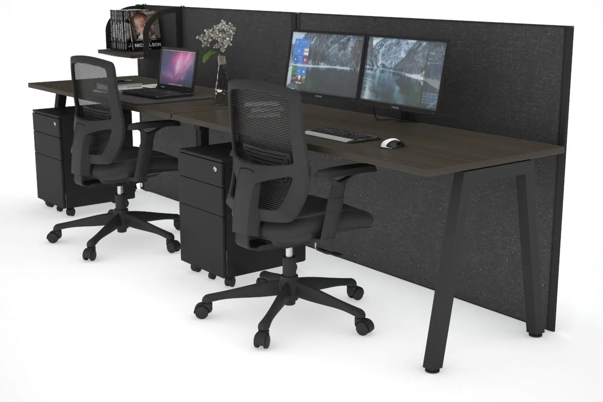 Horizon Quadro 2 Person Run A Legs Office Workstation [1400L x 700W]
