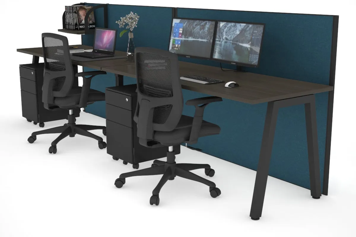 Horizon Quadro 2 Person Run A Legs Office Workstation [1400L x 700W]