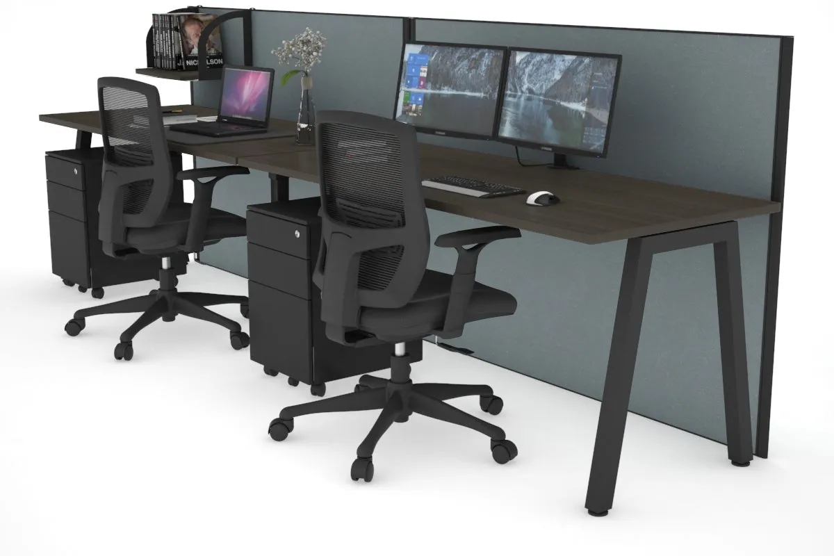 Horizon Quadro 2 Person Run A Legs Office Workstation [1400L x 700W]