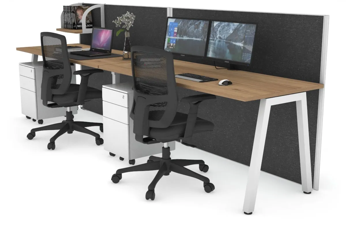 Horizon Quadro 2 Person Run A Legs Office Workstation [1400L x 700W]