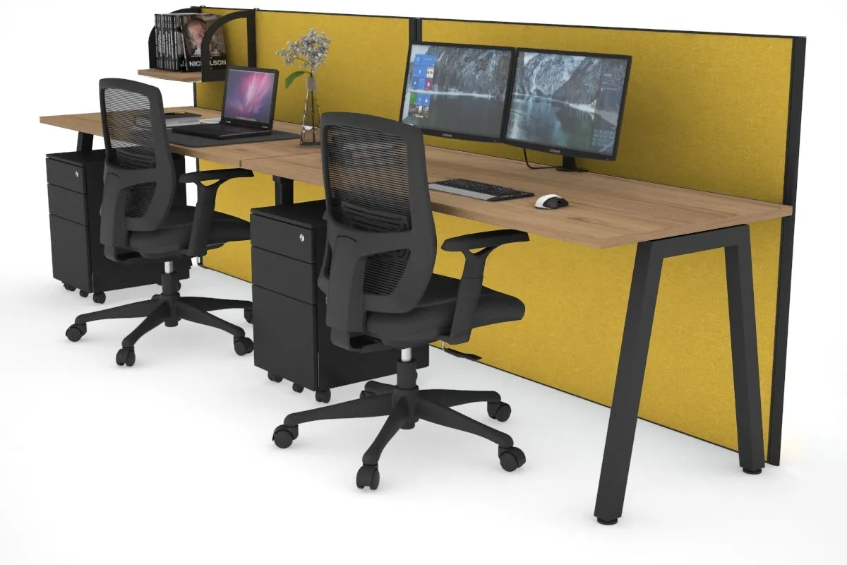 Horizon Quadro 2 Person Run A Legs Office Workstation [1400L x 700W]