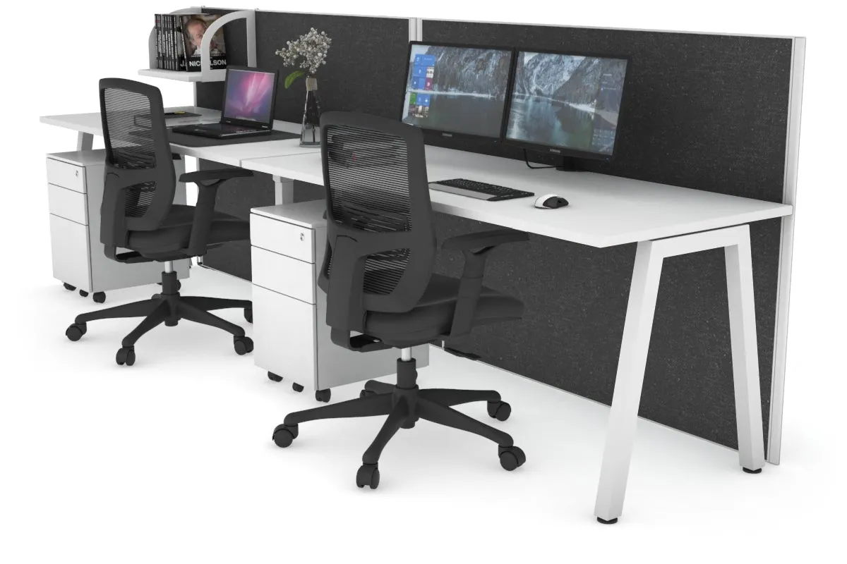 Horizon Quadro 2 Person Run A Legs Office Workstation [1400L x 700W]