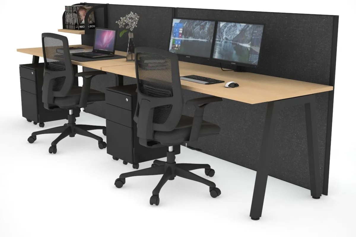 Horizon Quadro 2 Person Run A Legs Office Workstation [1400L x 700W]