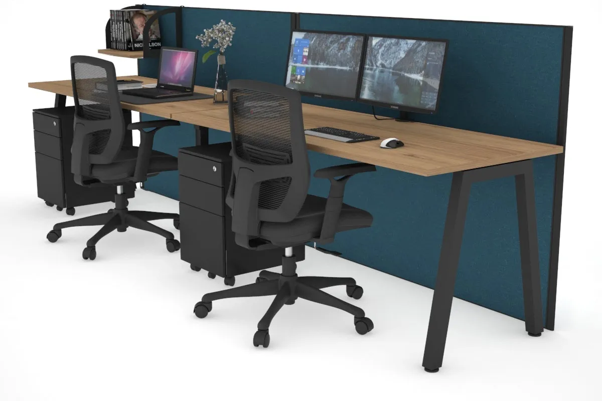 Horizon Quadro 2 Person Run A Legs Office Workstation [1400L x 700W]