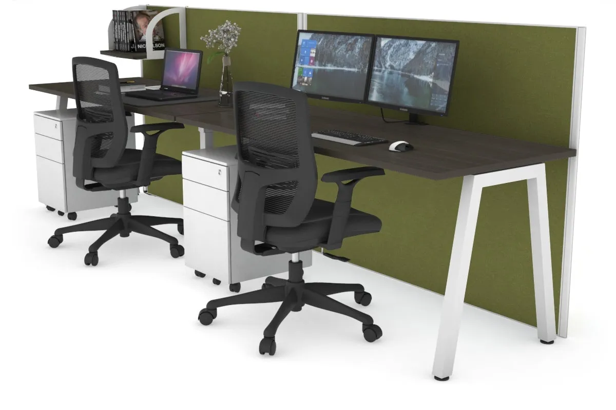 Horizon Quadro 2 Person Run A Legs Office Workstation [1400L x 700W]