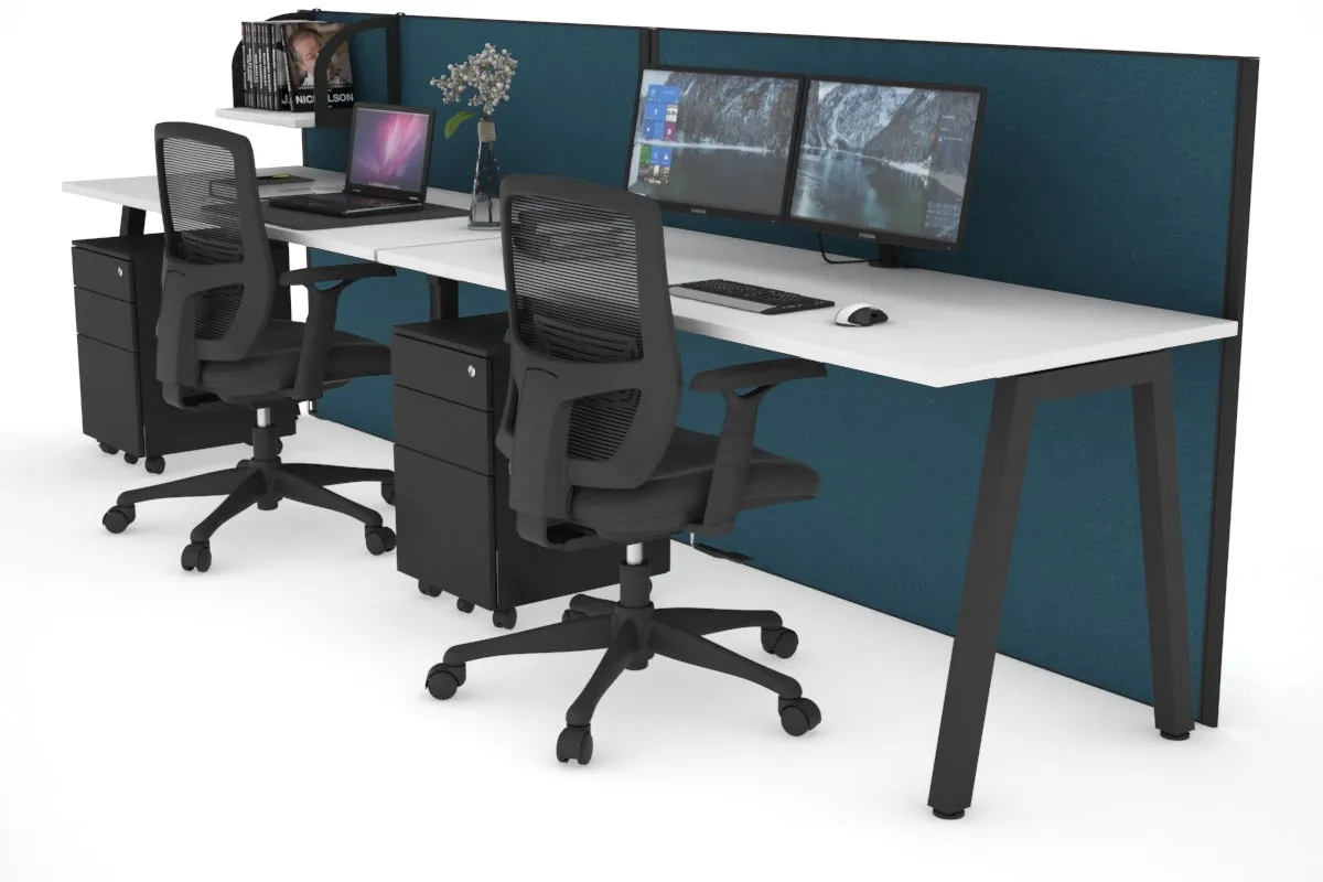 Horizon Quadro 2 Person Run A Legs Office Workstation [1400L x 700W]