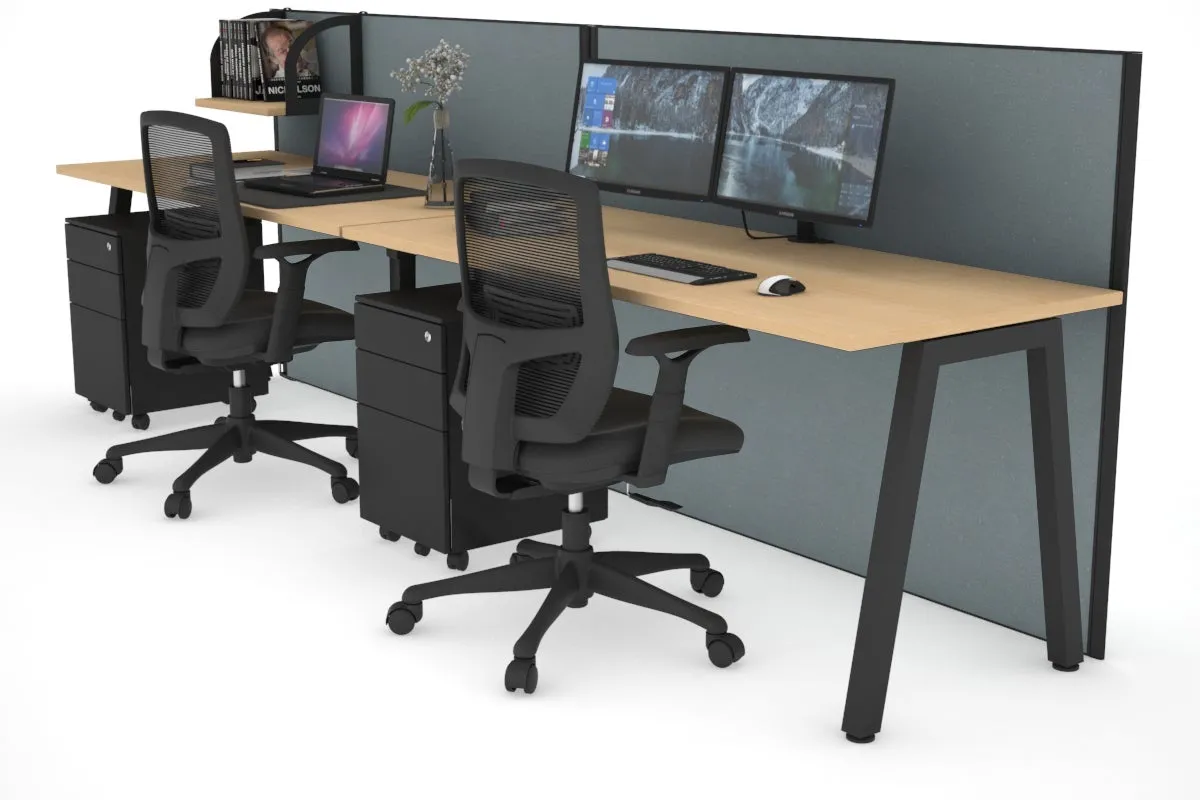 Horizon Quadro 2 Person Run A Legs Office Workstation [1400L x 700W]