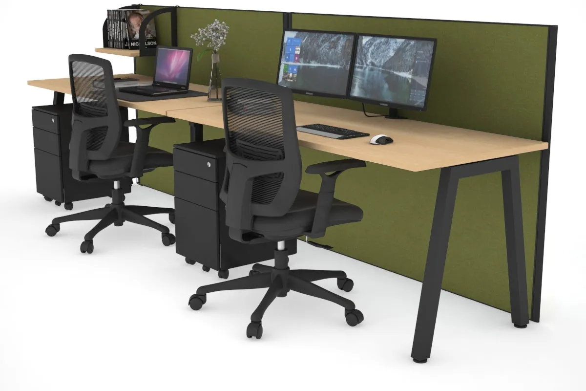 Horizon Quadro 2 Person Run A Legs Office Workstation [1400L x 700W]