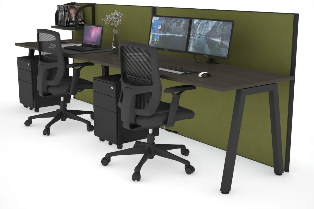 Horizon Quadro 2 Person Run A Legs Office Workstation [1400L x 700W]