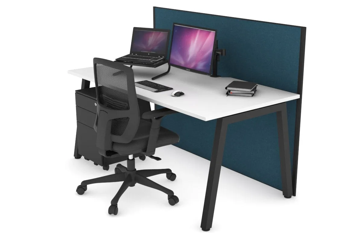Horizon Quadro A Legs Office Desk [1800L x 800W with Cable Scallop]