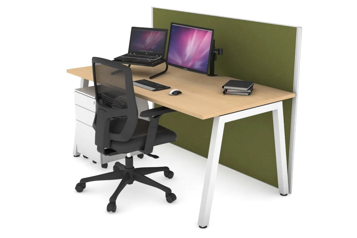 Horizon Quadro A Legs Office Desk [1800L x 800W with Cable Scallop]