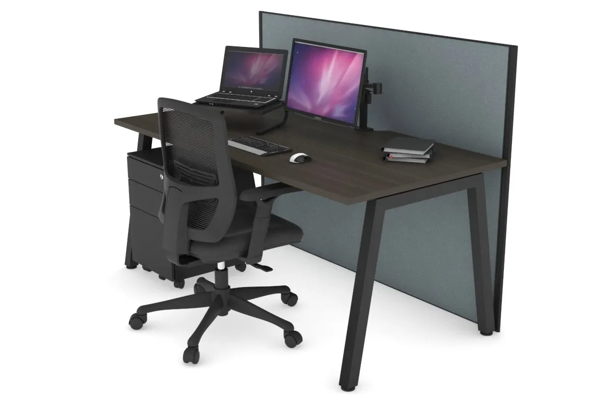 Horizon Quadro A Legs Office Desk [1800L x 800W with Cable Scallop]