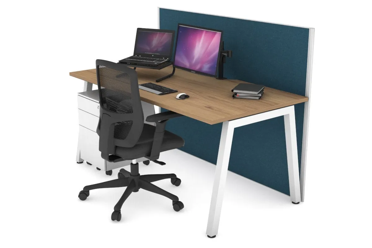 Horizon Quadro A Legs Office Desk [1800L x 800W with Cable Scallop]