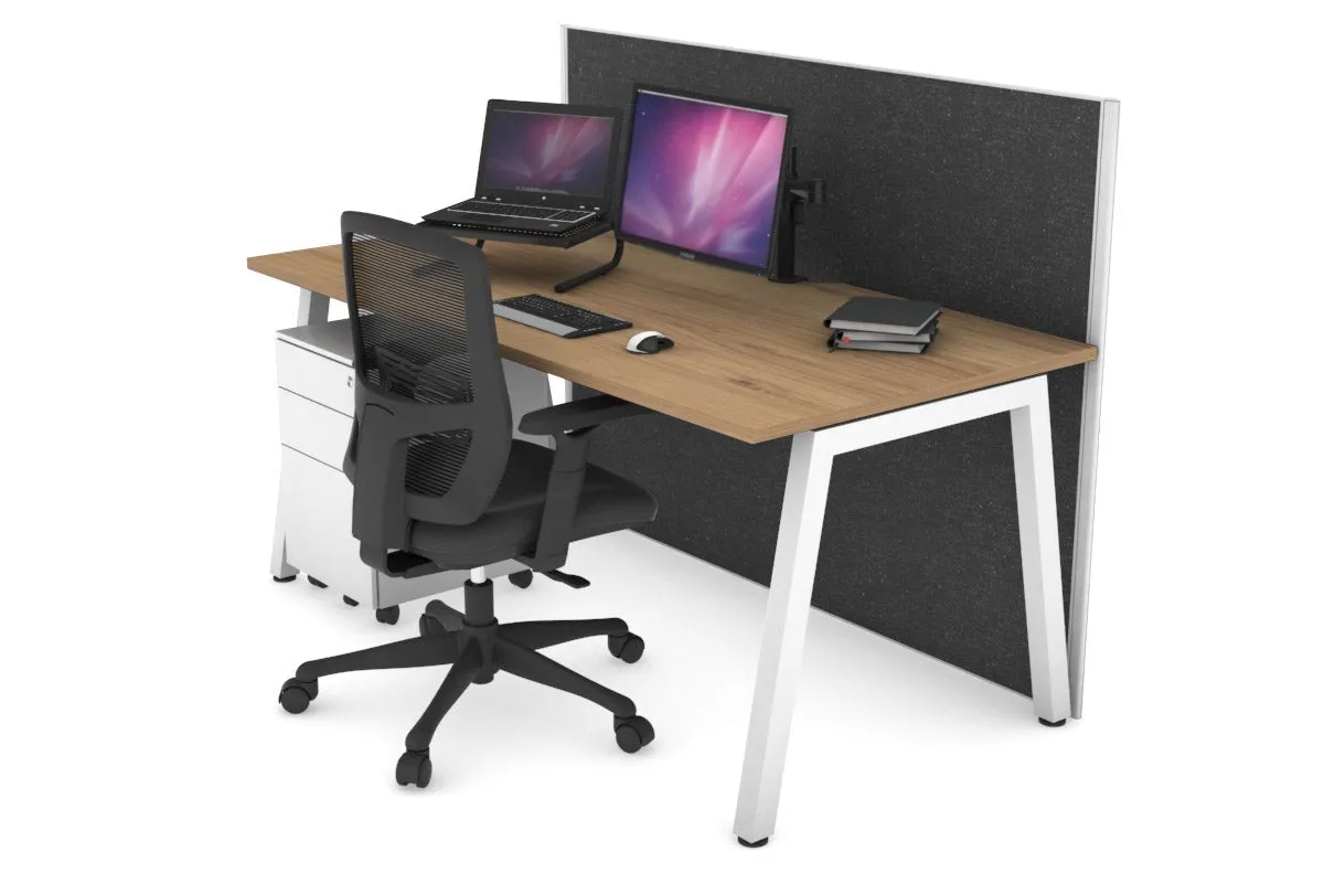Horizon Quadro A Legs Office Desk [1800L x 800W with Cable Scallop]