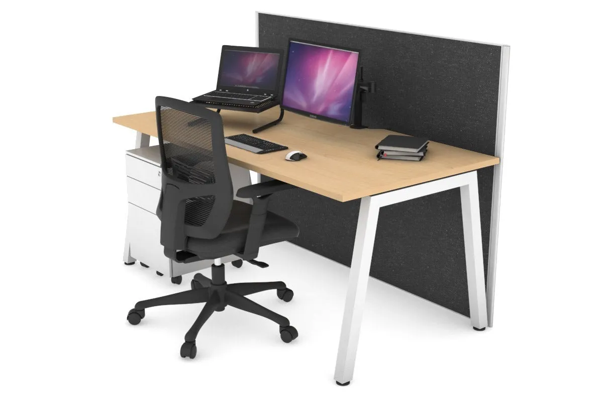 Horizon Quadro A Legs Office Desk [1800L x 800W with Cable Scallop]