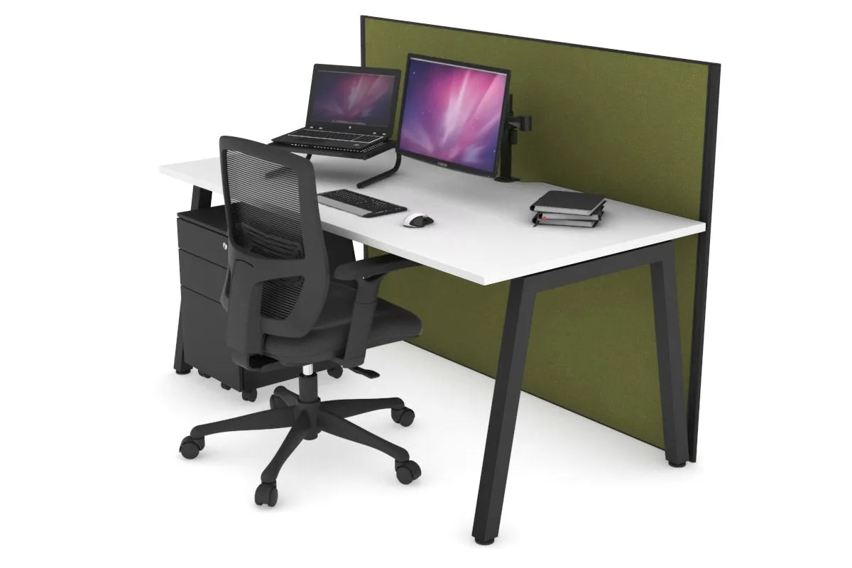 Horizon Quadro A Legs Office Desk [1800L x 800W with Cable Scallop]