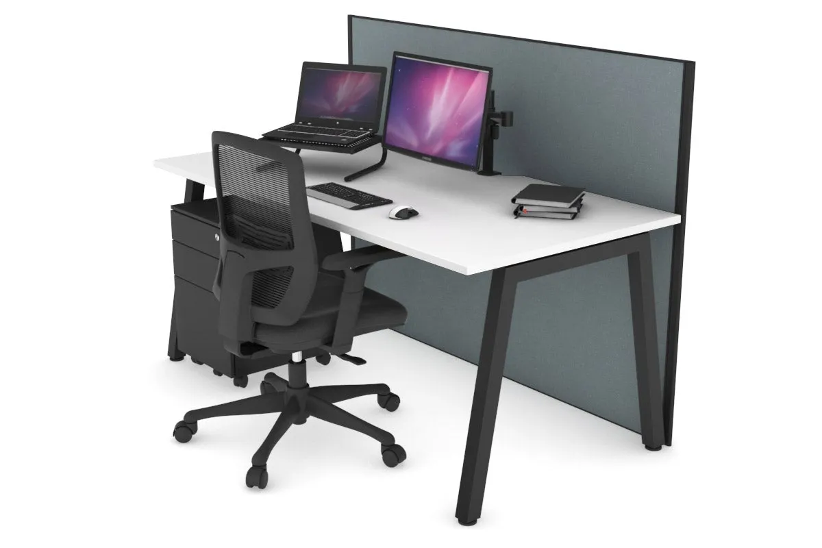 Horizon Quadro A Legs Office Desk [1800L x 800W with Cable Scallop]