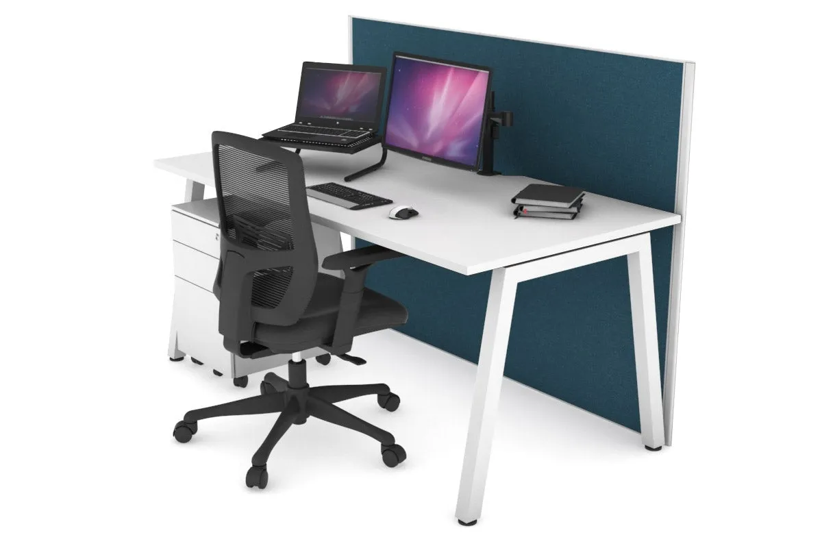 Horizon Quadro A Legs Office Desk [1800L x 800W with Cable Scallop]