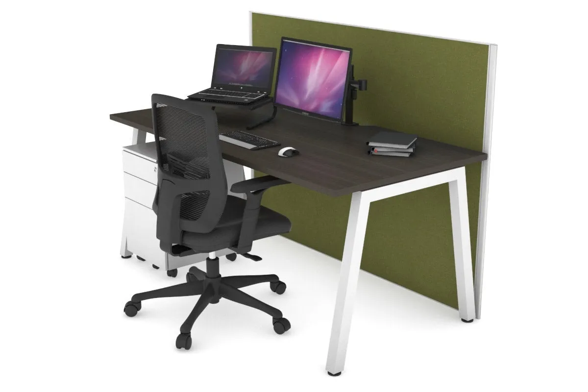 Horizon Quadro A Legs Office Desk [1800L x 800W with Cable Scallop]
