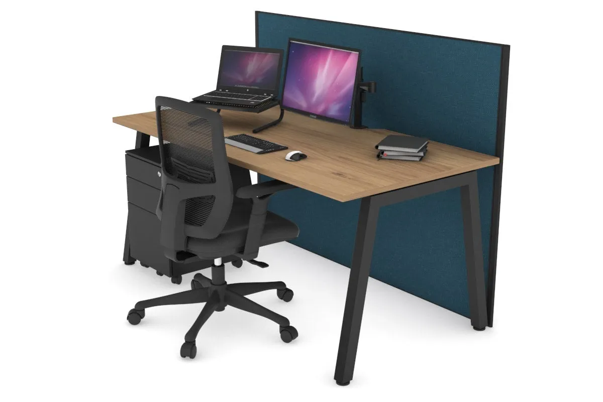 Horizon Quadro A Legs Office Desk [1800L x 800W with Cable Scallop]
