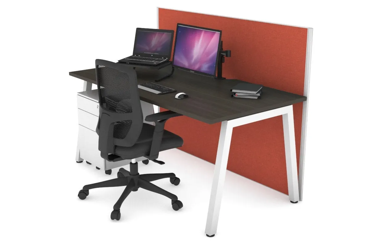 Horizon Quadro A Legs Office Desk [1800L x 800W with Cable Scallop]