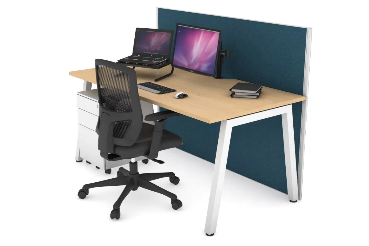 Horizon Quadro A Legs Office Desk [1800L x 800W with Cable Scallop]
