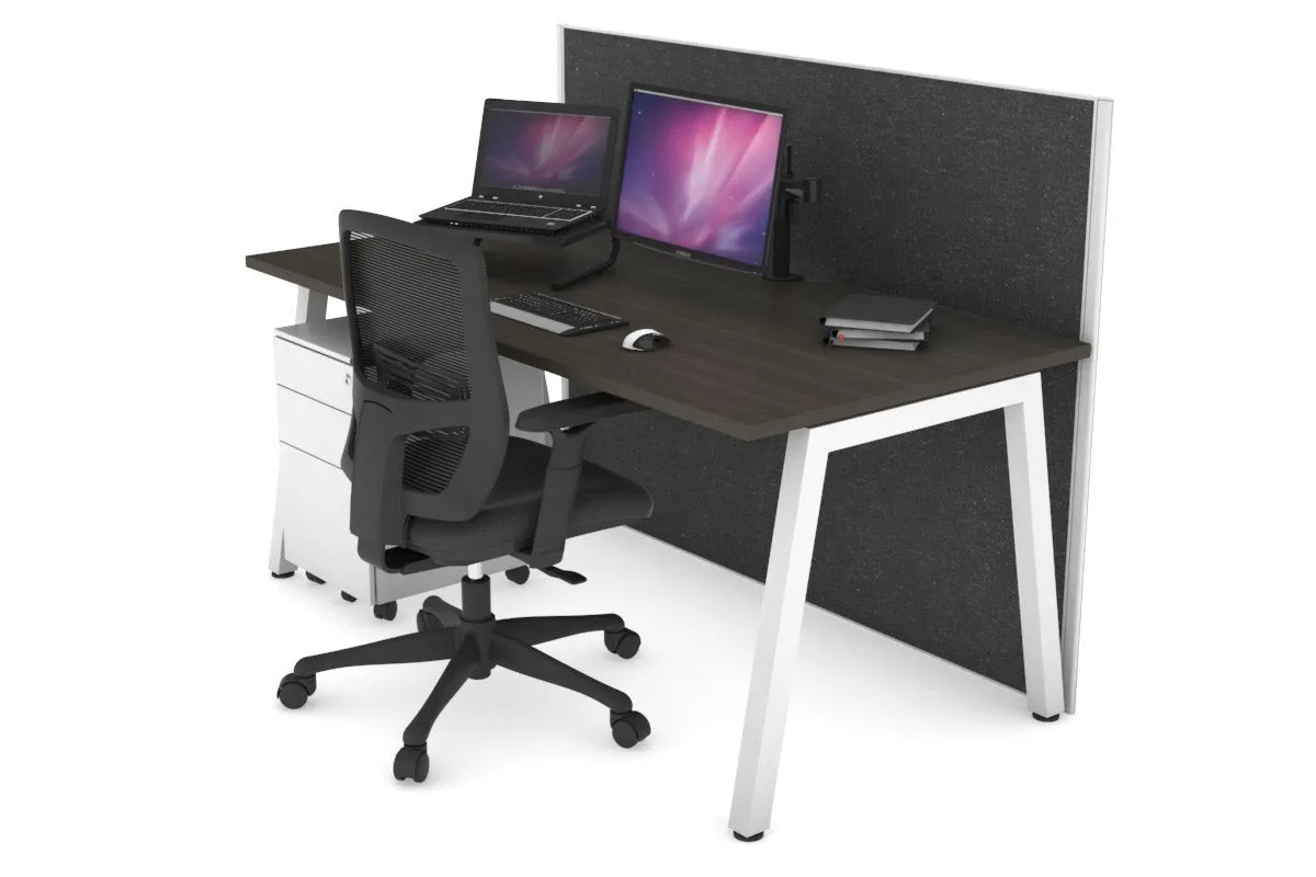 Horizon Quadro A Legs Office Desk [1800L x 800W with Cable Scallop]