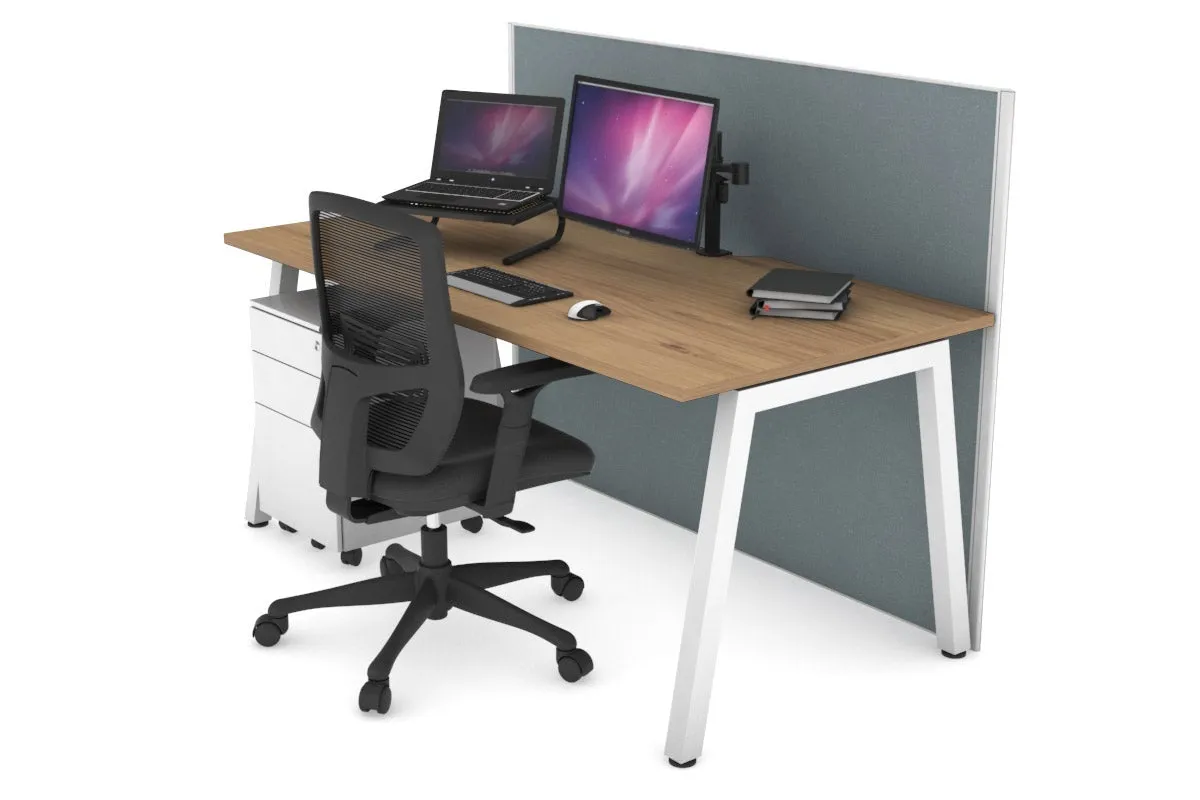Horizon Quadro A Legs Office Desk [1800L x 800W with Cable Scallop]